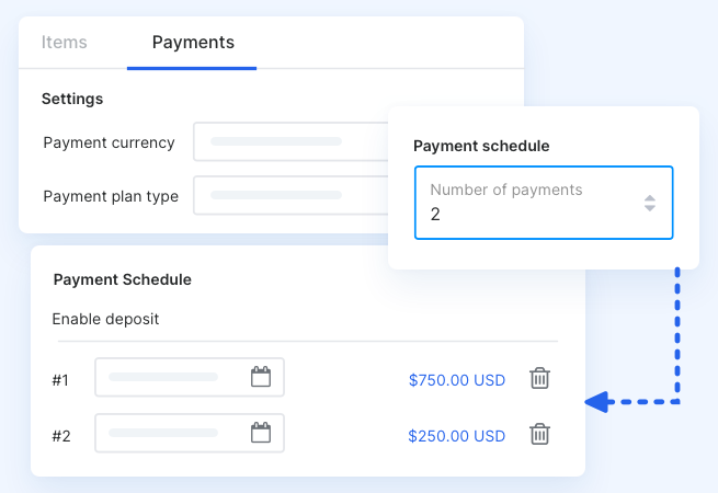 edvisor add payment plans to quotes