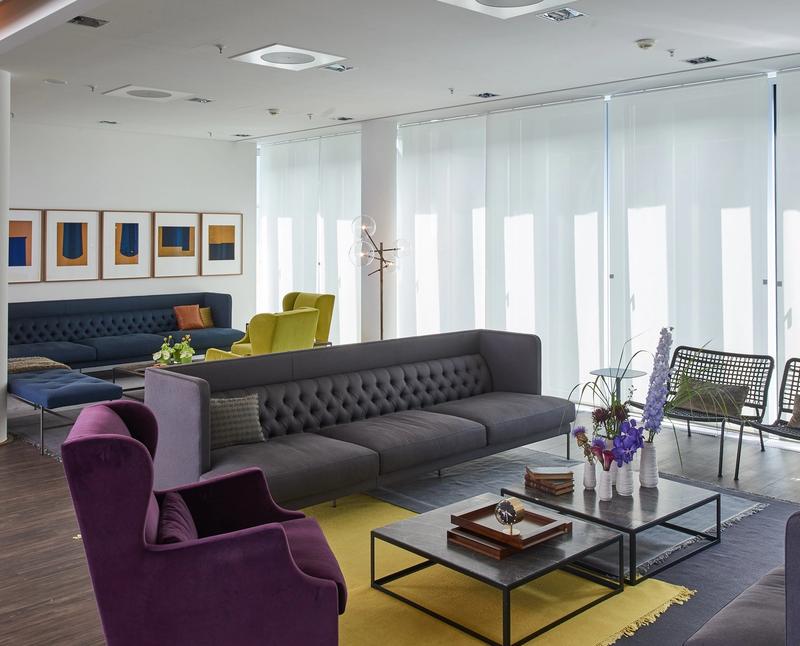 Interior view of a modern law firm office Freshfields in Cologne.
