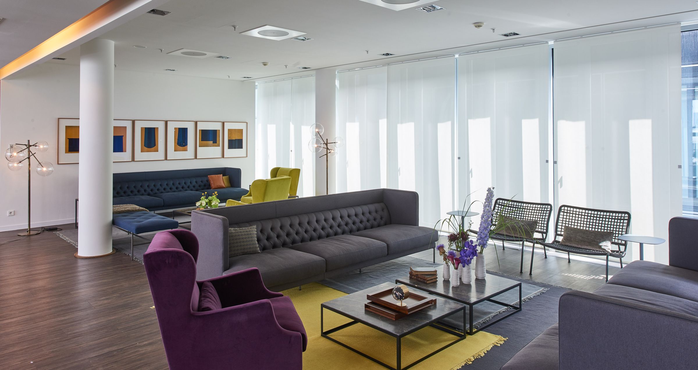 The concept embraces a high-contrast palette of bold colours