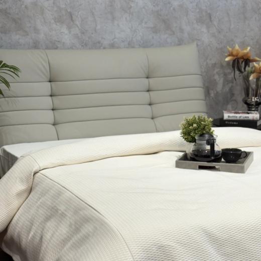 Cream Honeycomb Waffle Coverlet — King