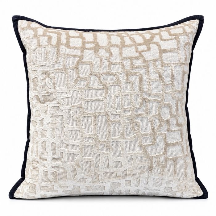 Ivory Maze Texture Cushion