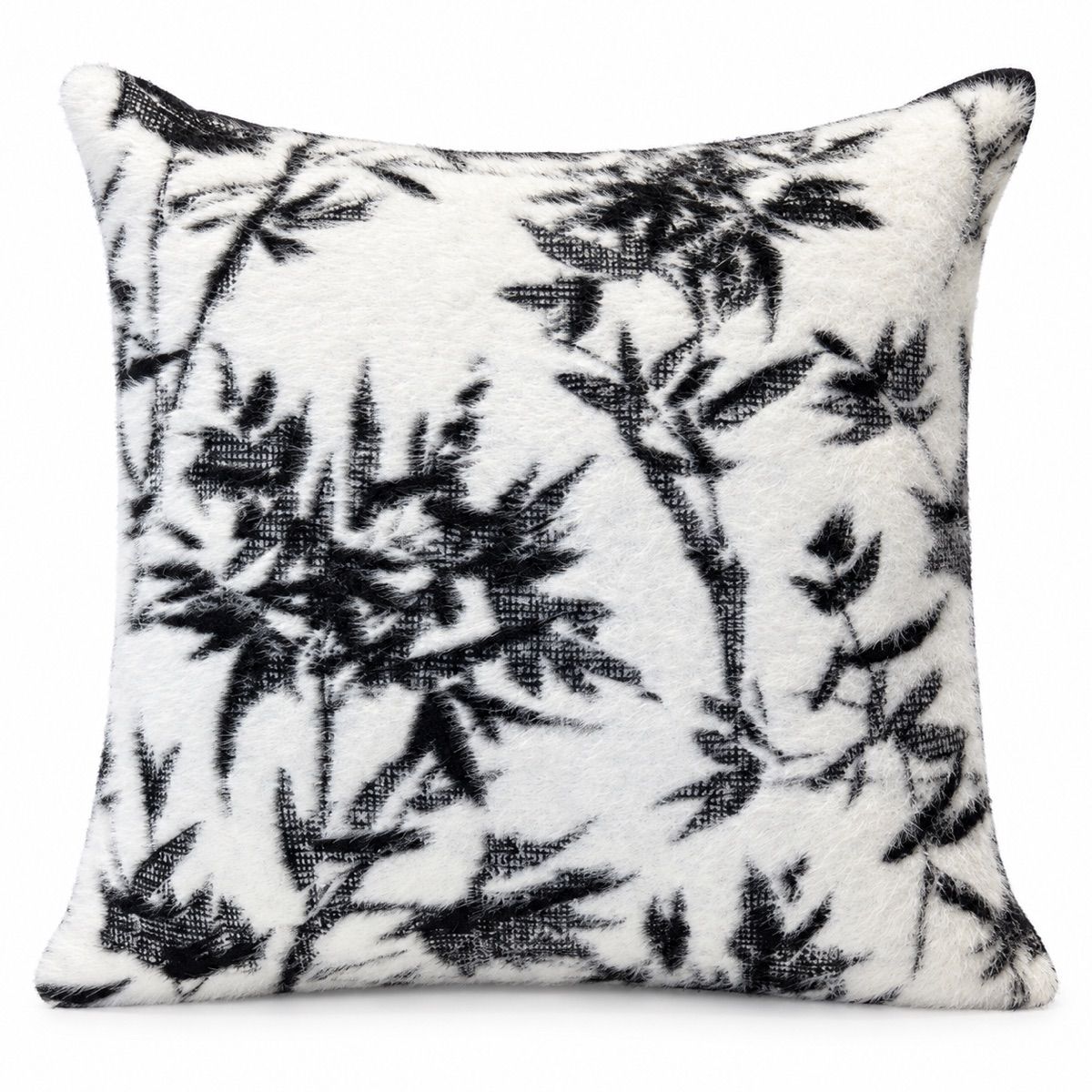 Ivory & Black Bamboo Cushion