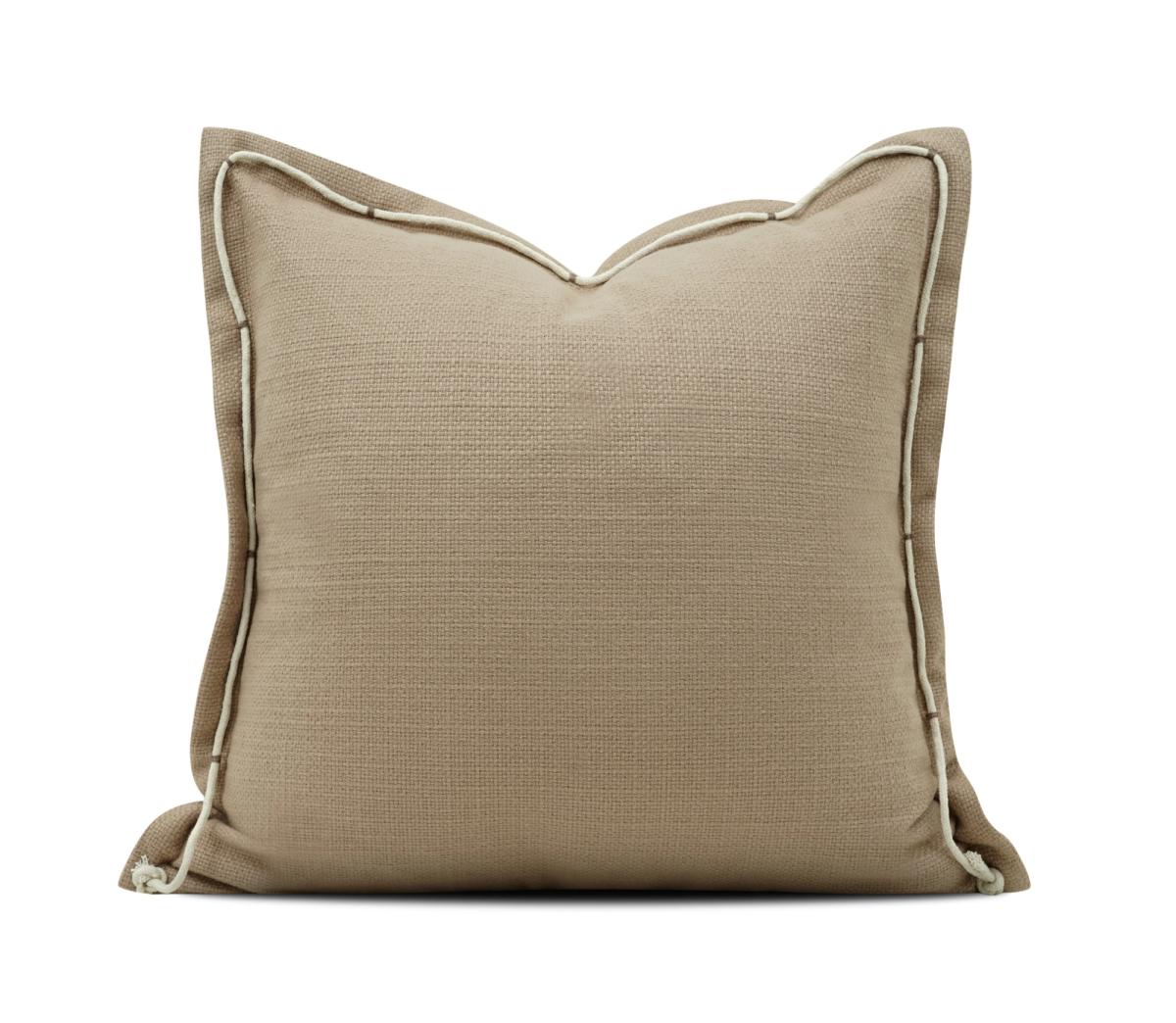 Tan Solid Cushion Cover