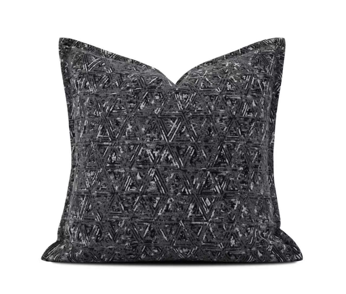 Charcoal Speckle Texture Cushion Cover