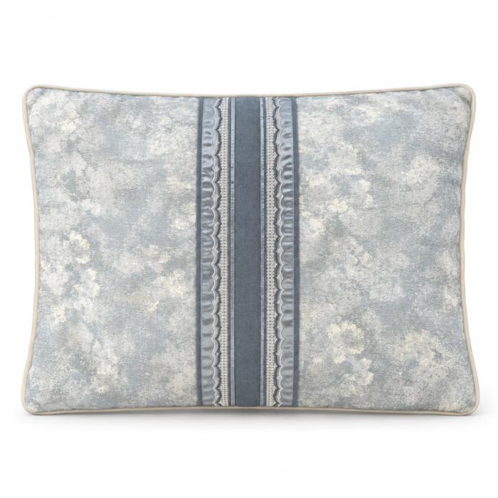Misty Blue Stripe Cushion