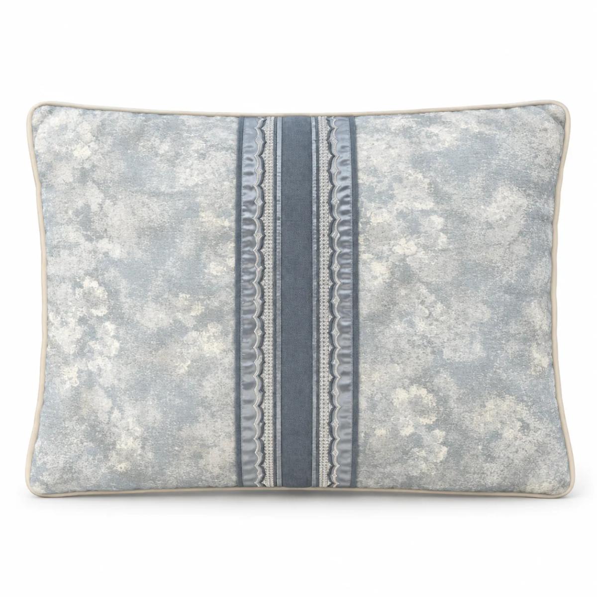 Misty Blue Stripe Cushion