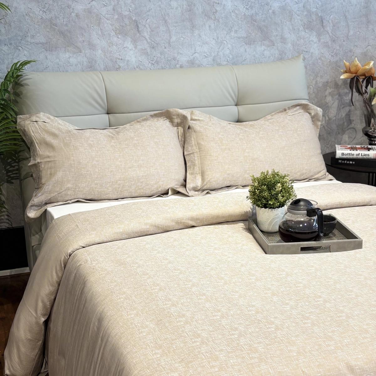 Oatmeal Slubbed Cotton Duvet Cover Set — King