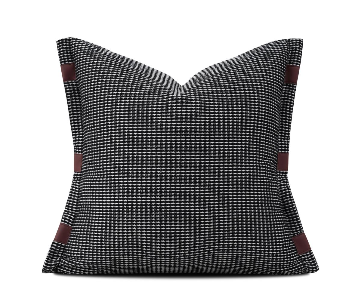 Charcoal Sculptural Texture Cushion Cover