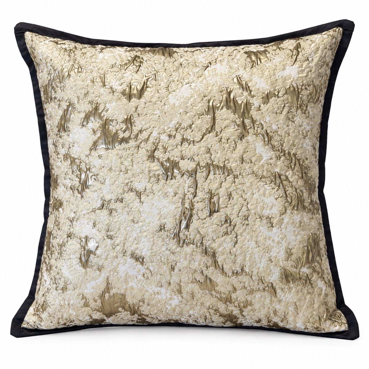Champagne & Ivory Abstract Cushion