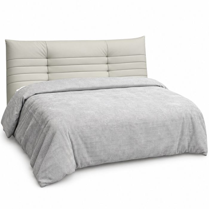 Dove Grey Ribbed Corduroy Duvet Cover — King