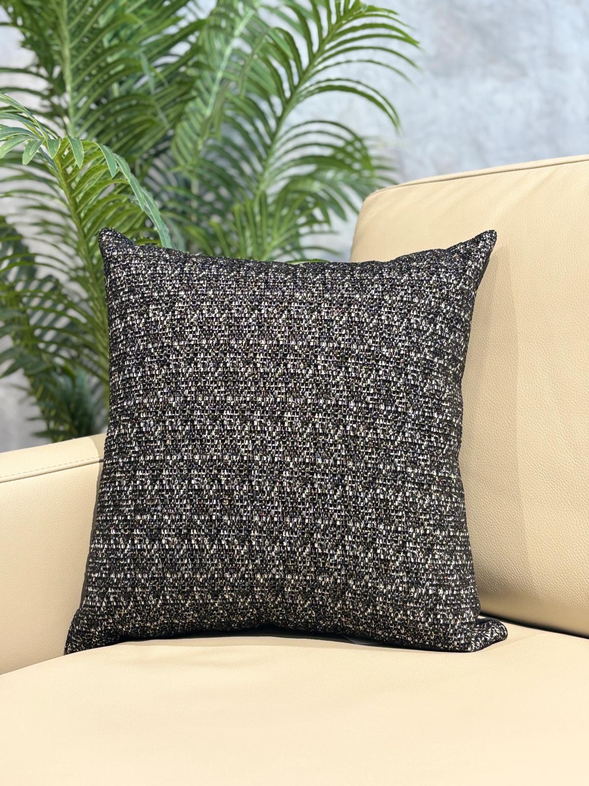 Charcoal Boucle Cushion Cover