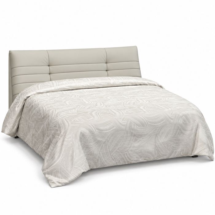 Ivory Marbled Wave Satin Duvet Cover Set — King