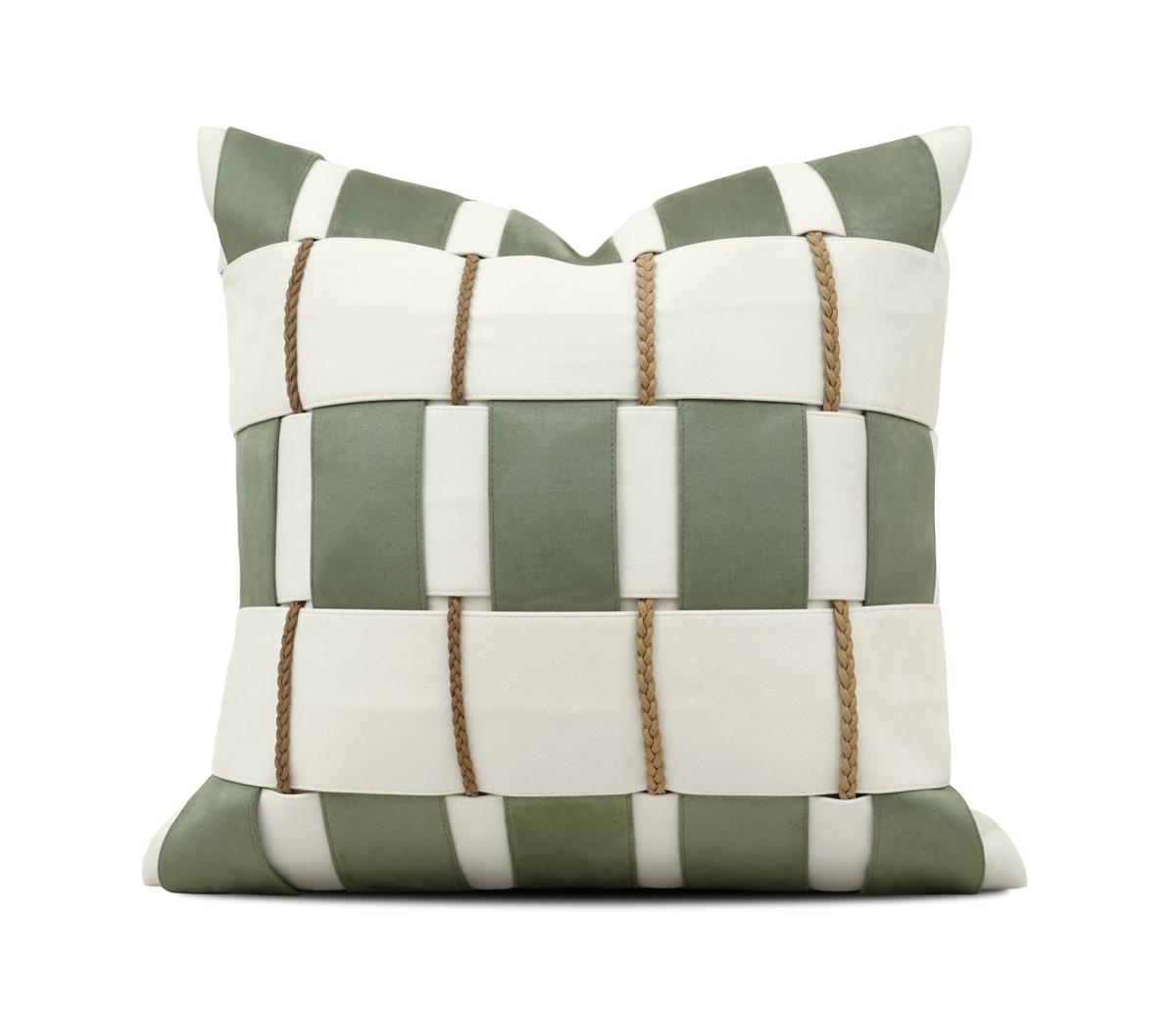 Sage & Ivory Checkerboard Cushion Cover