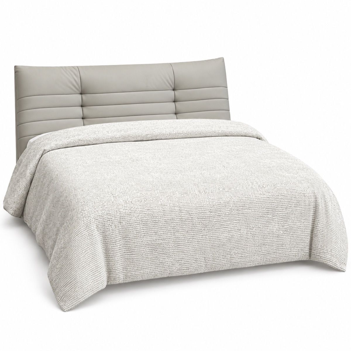 Cream Heathered Jersey Duvet Cover Set — King