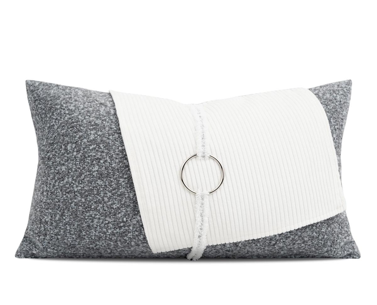 Monochrome Ring Motif Cushion Cover