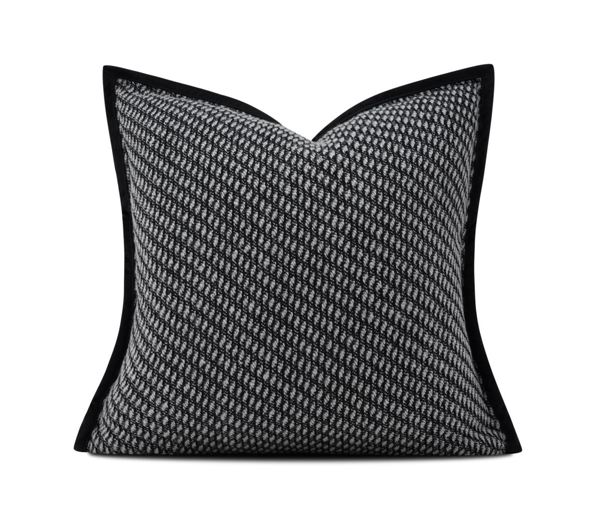 Charcoal Quilted Texture Cushion Cover