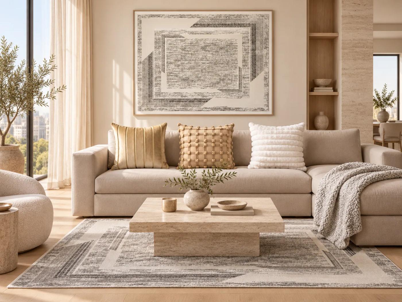 Quiet Champagne styled room