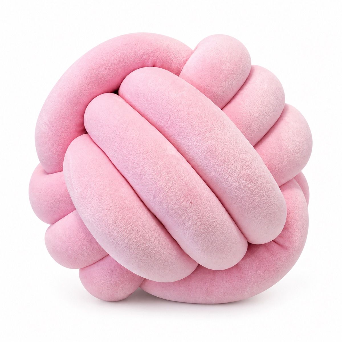 Blush Knot Ball Cushion
