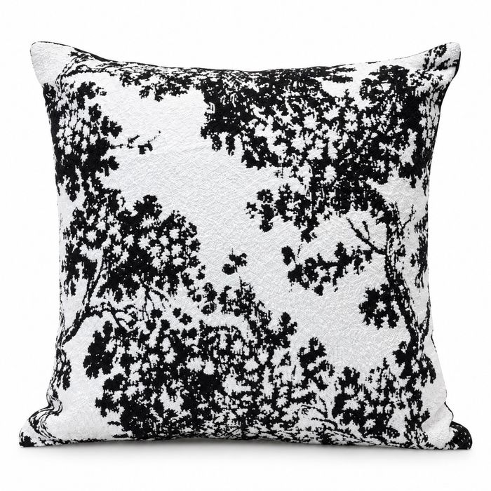 Black & Ivory Botanical Scatter Cushion
