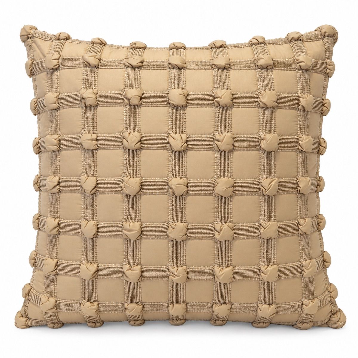 Sand Knotted Grid Cushion