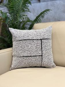 Charcoal Boucle Texture Cushion Cover