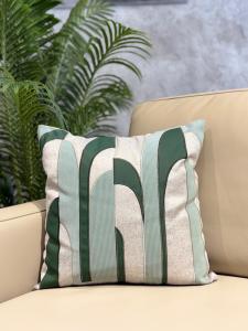 Sage Arched Abstract Cushion Cover