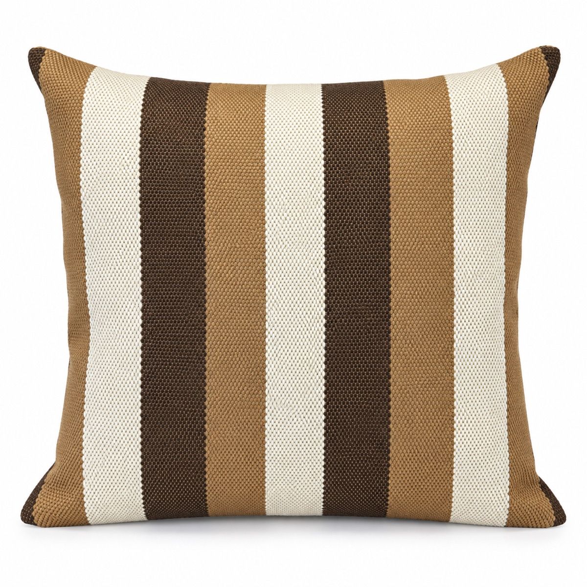Caramel & Cocoa Stripe Cushion