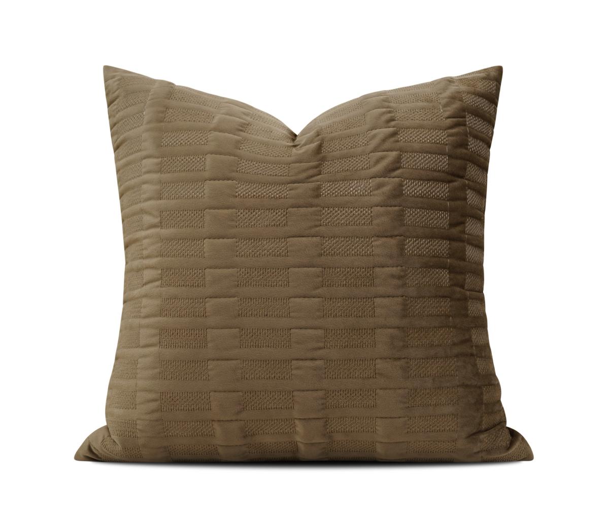 Mocha Tonal Weave Cushion Cover