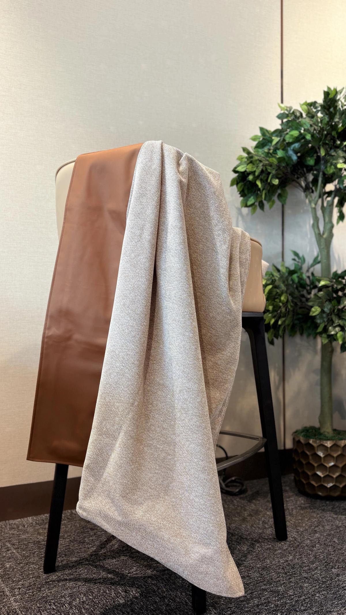 Oatmeal Heathered Solid Throw