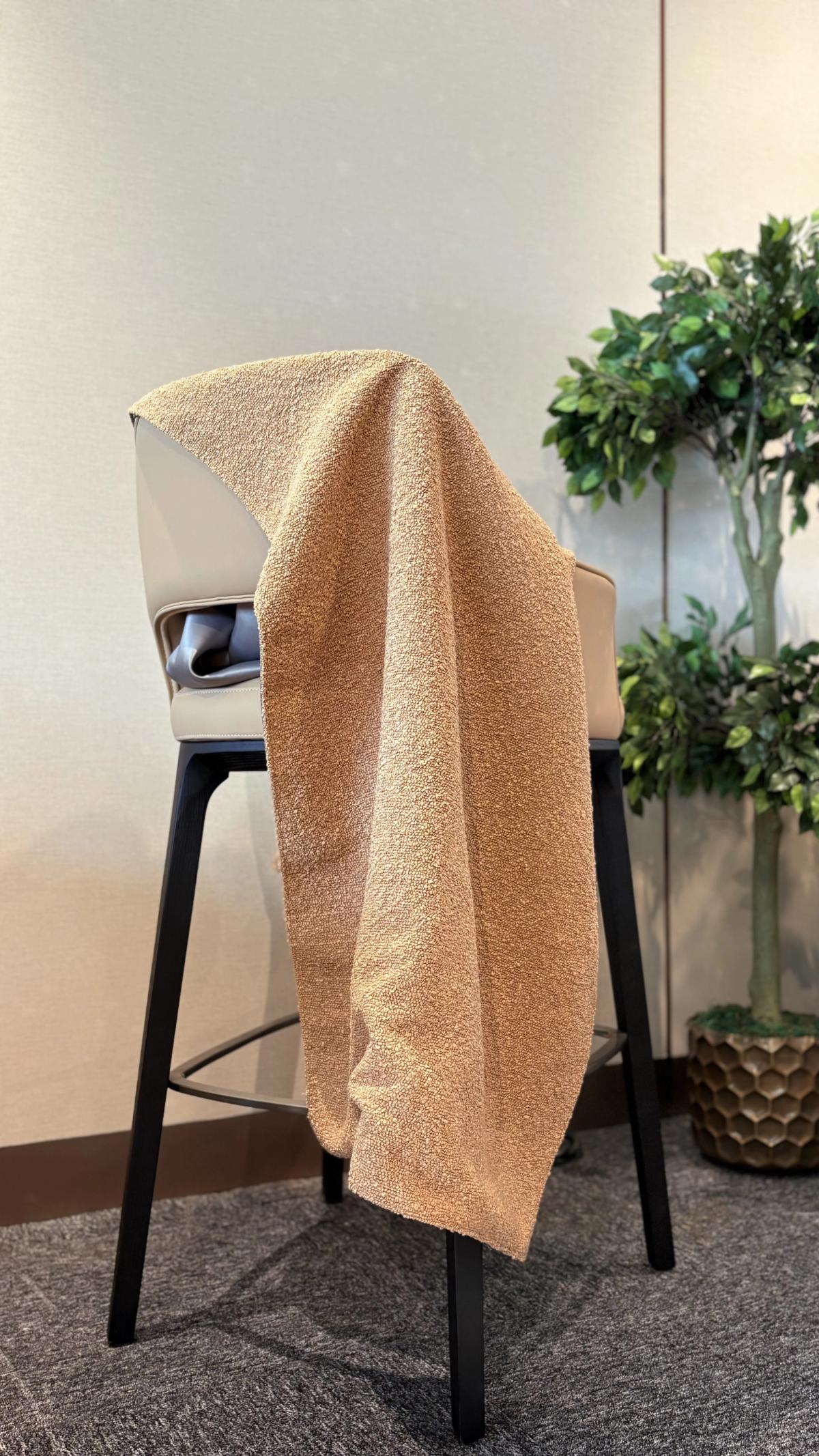 Caramel Bouclé Throw