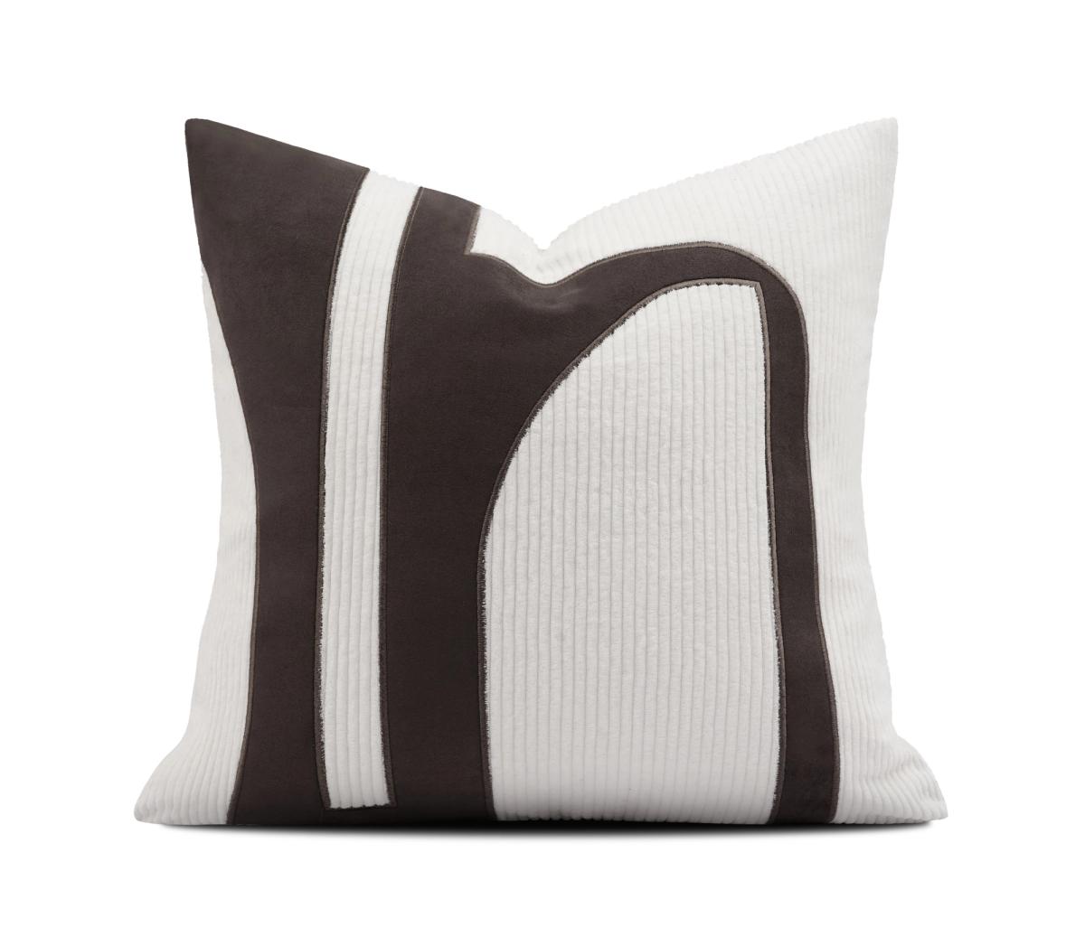 Ivory & Black Bold Letter Cushion Cover
