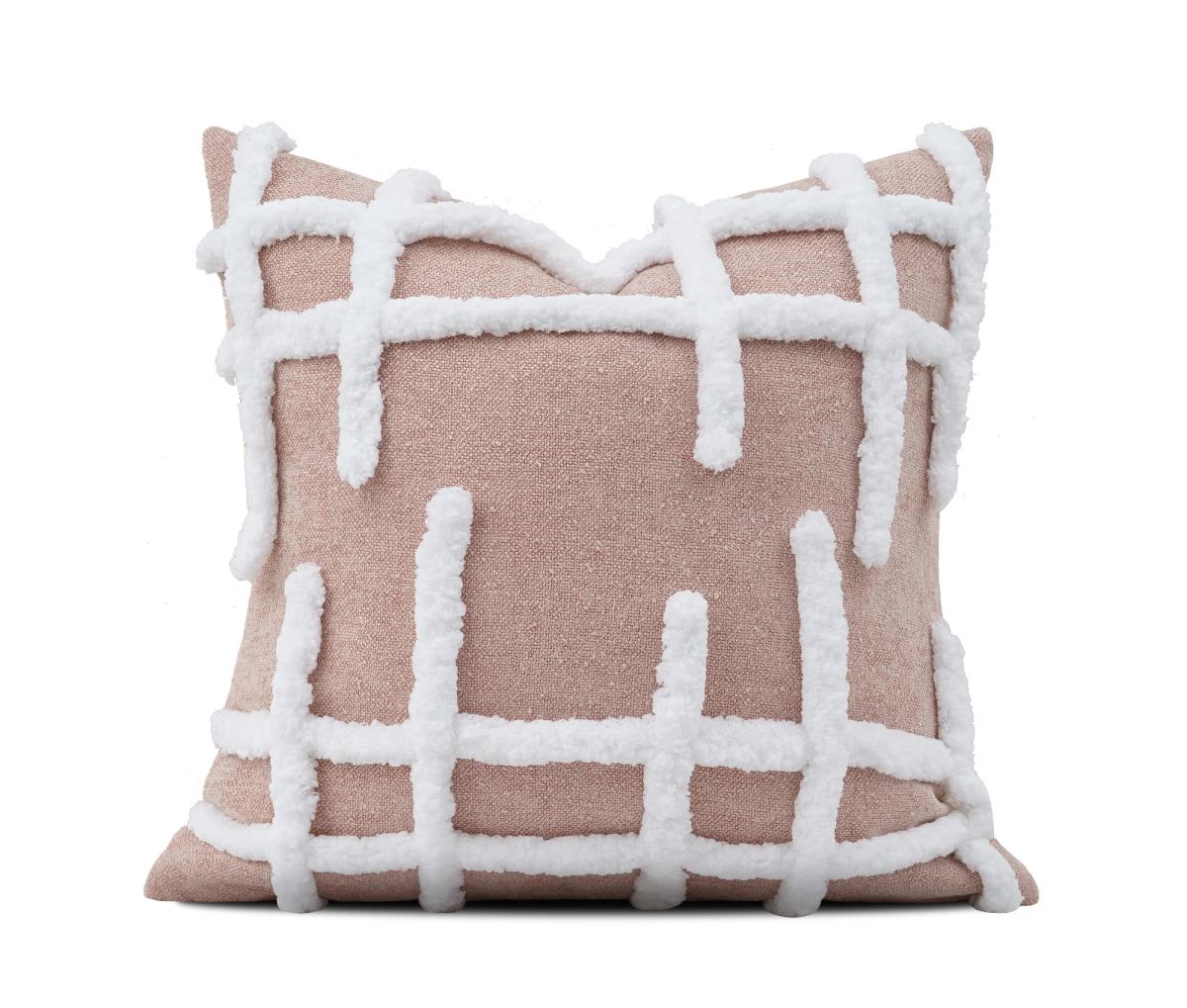 Blush & Cream Minimal Abstract Cushion Cover
