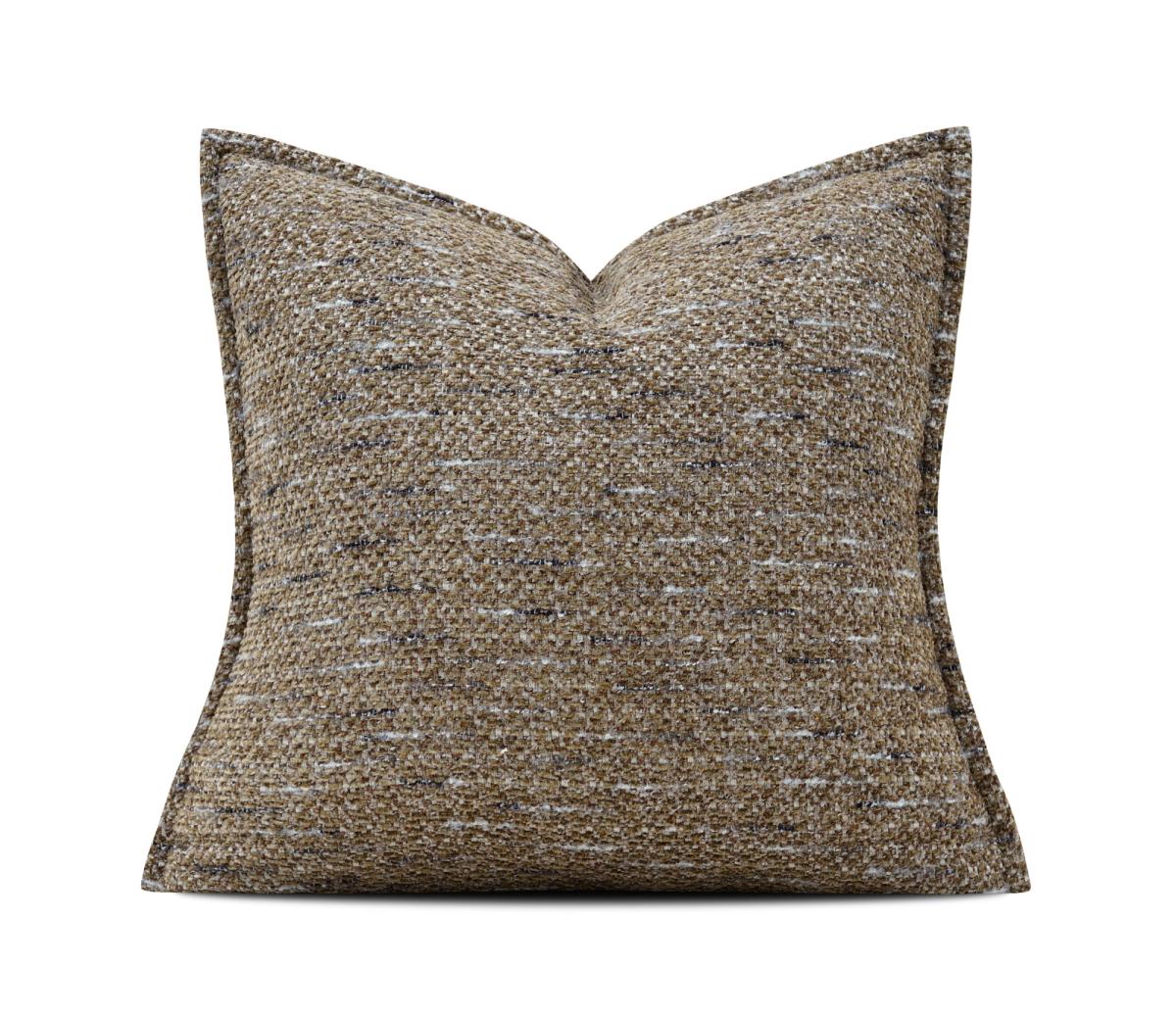 Dark Brown Marled Texture Cushion Cover