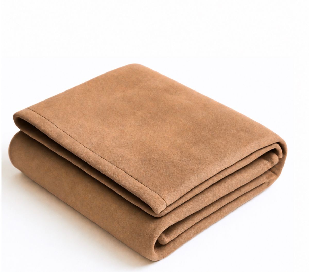 Terracotta Brushed Suede-Look Throw