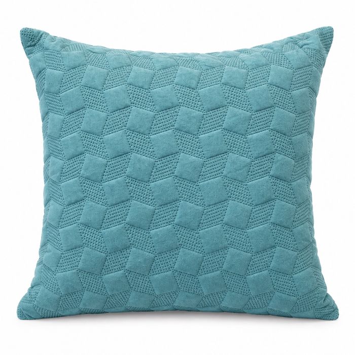 Teal Honeycomb Cushion