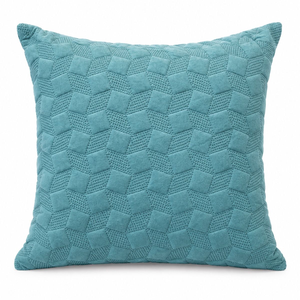 Teal Honeycomb Cushion