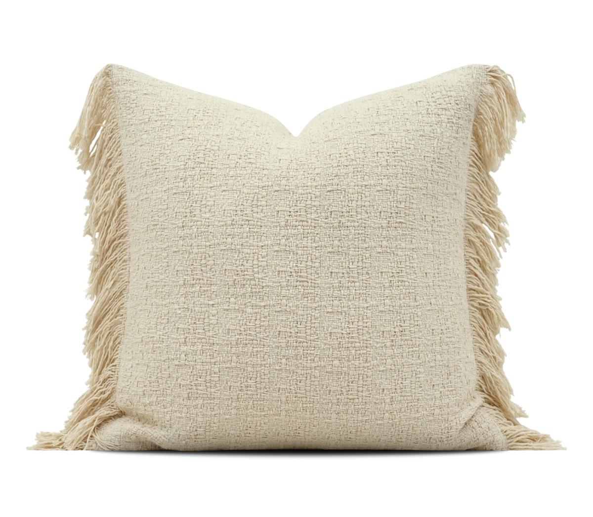 Cream Tonal Weave Cushion Cover