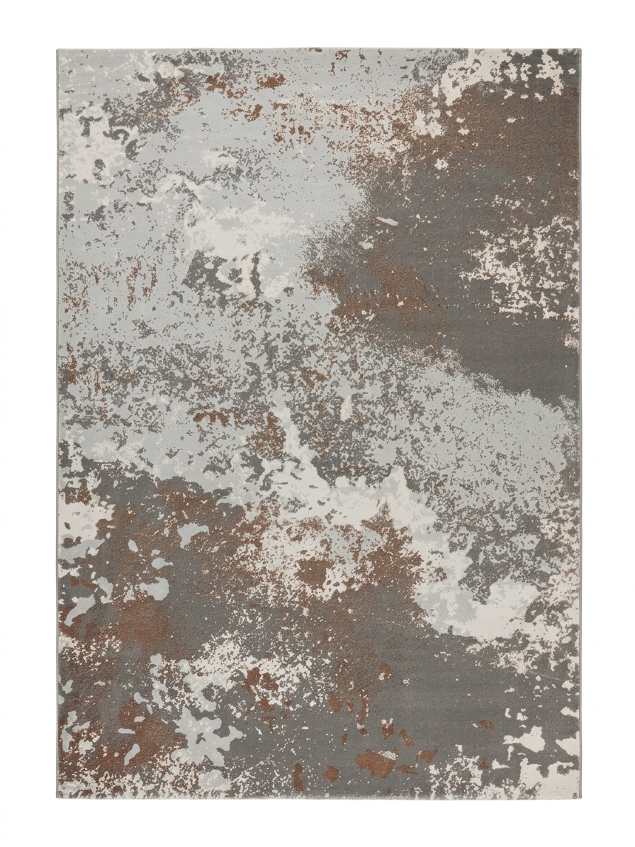 Aged Stone Rug — Sand, Stone & Rust