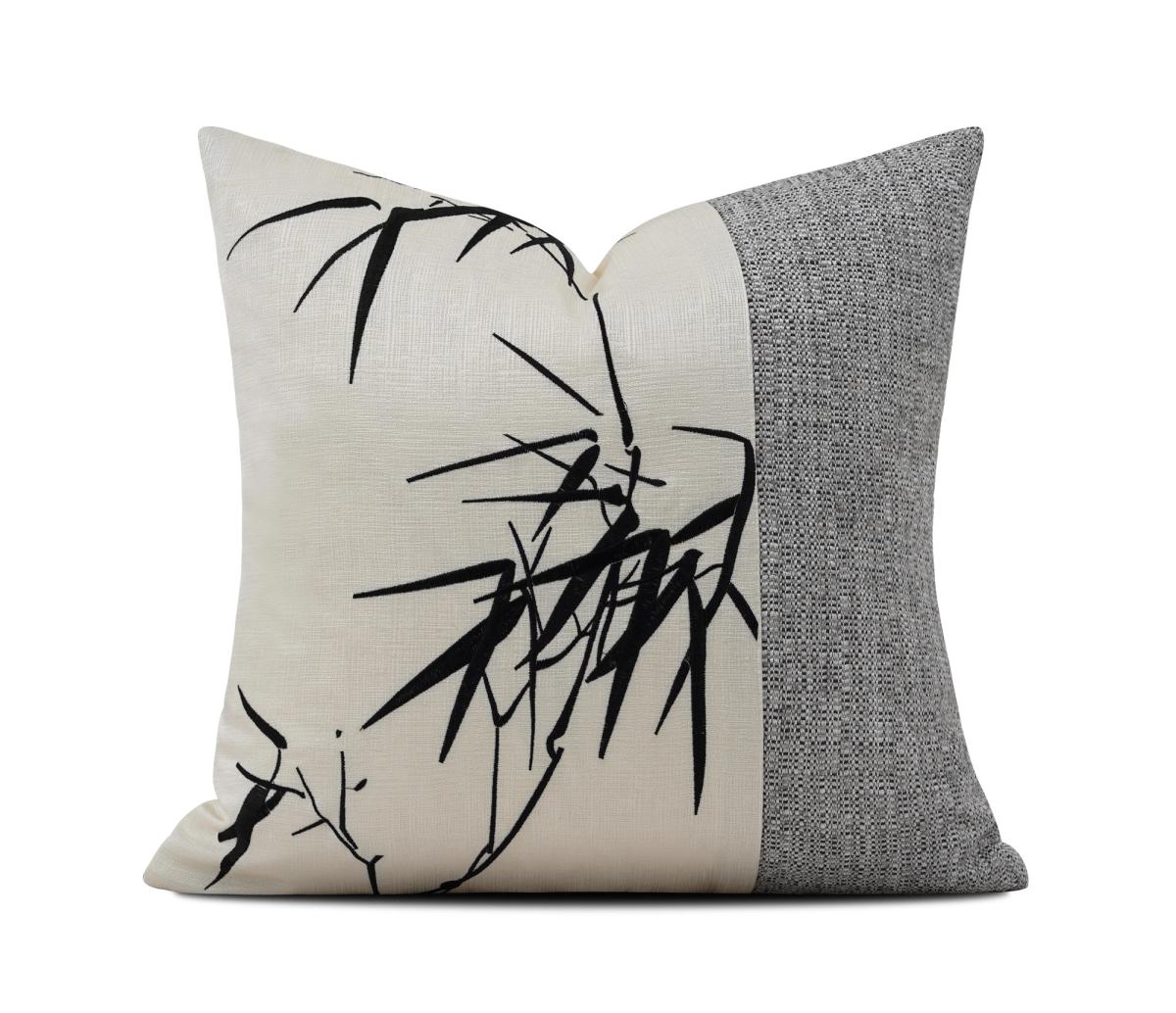 Bamboo Botanical Print Cushion Cover