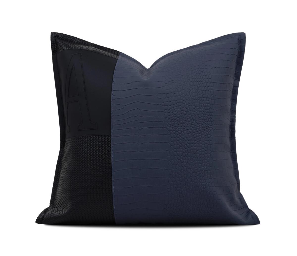 Navy Velvet Solid Cushion Cover