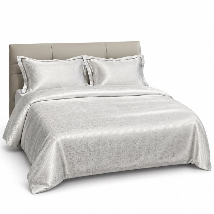 Ivory Textured Pique Duvet Cover Set — King