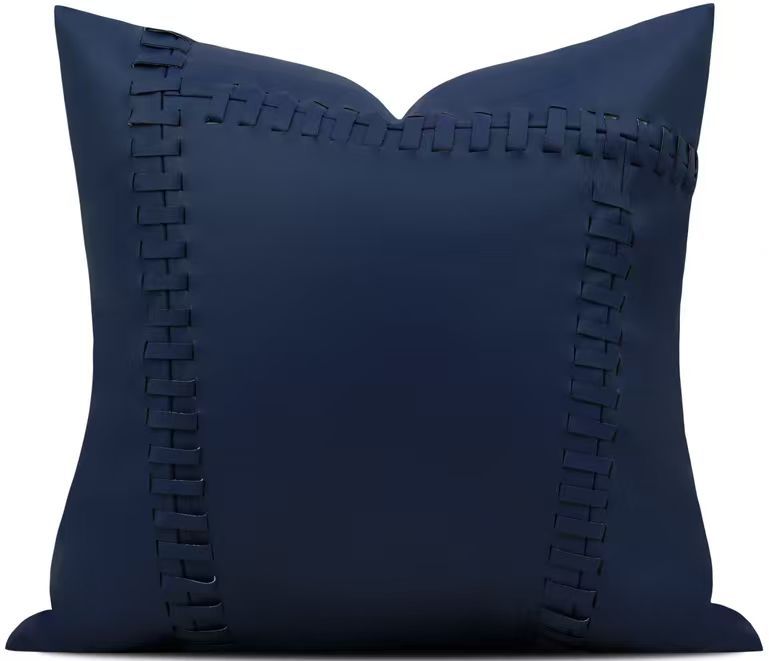 Navy Velvet Solid Cushion Cover