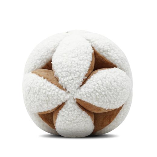 White Pompom Texture Cushion Cover