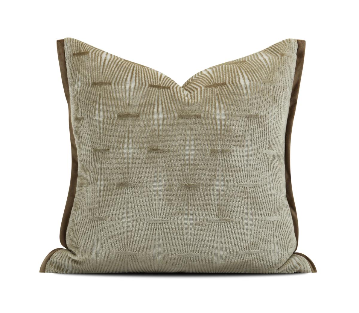 Ivory Geometric Texture Cushion Cover