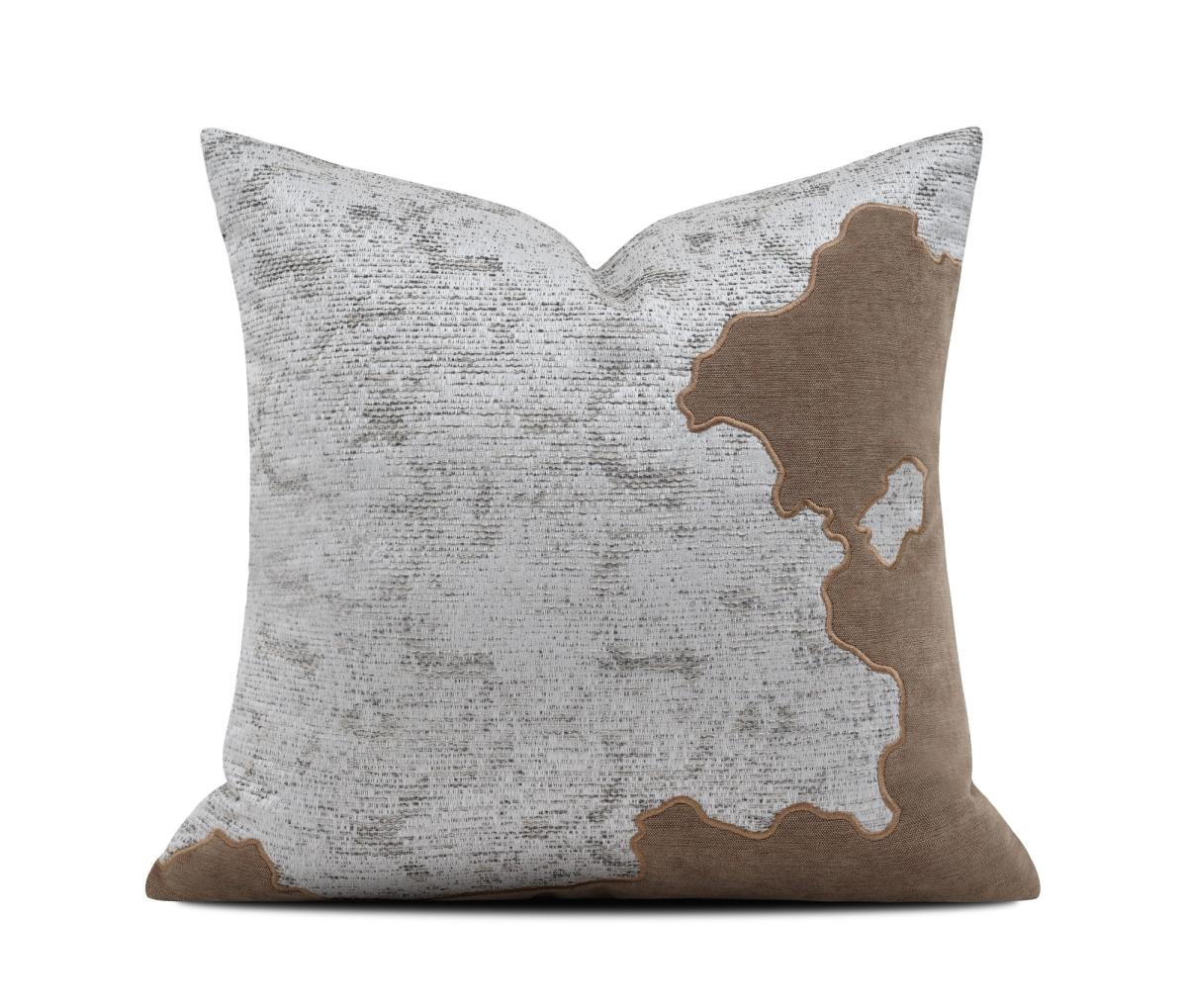 Ivory Abstract Map Cushion Cover