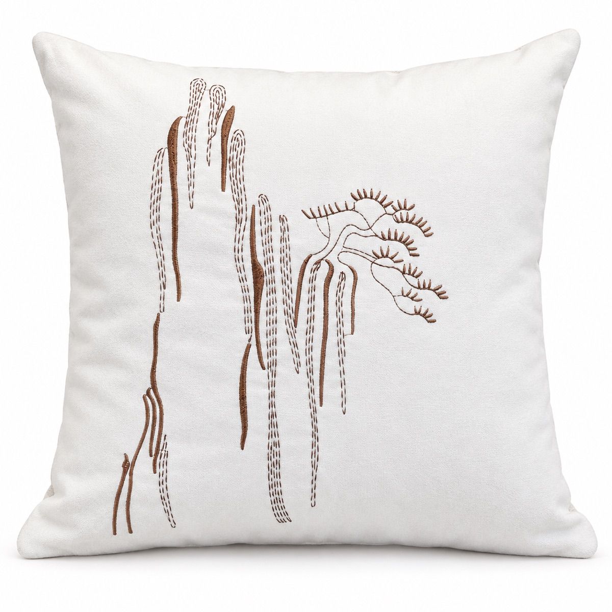 Ivory Willow Line Cushion