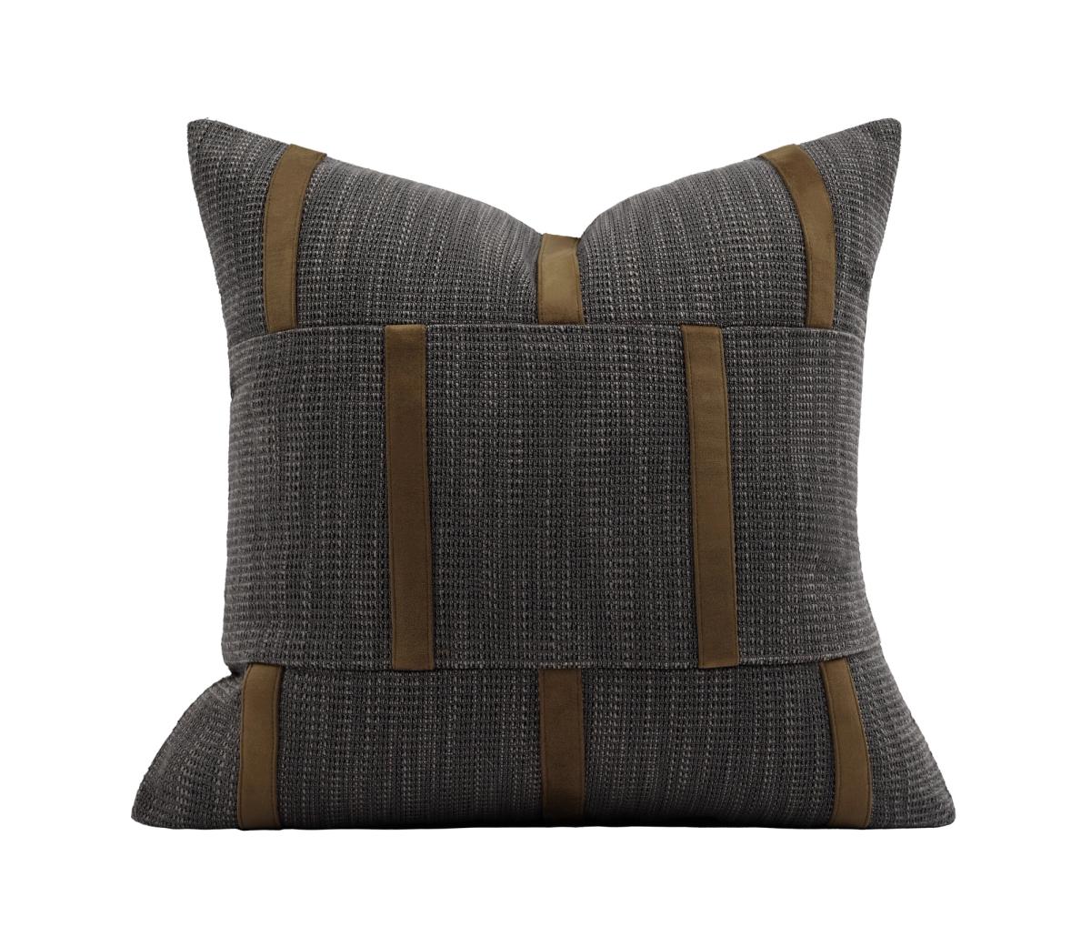 Grey Plaid Check Cushion Cover