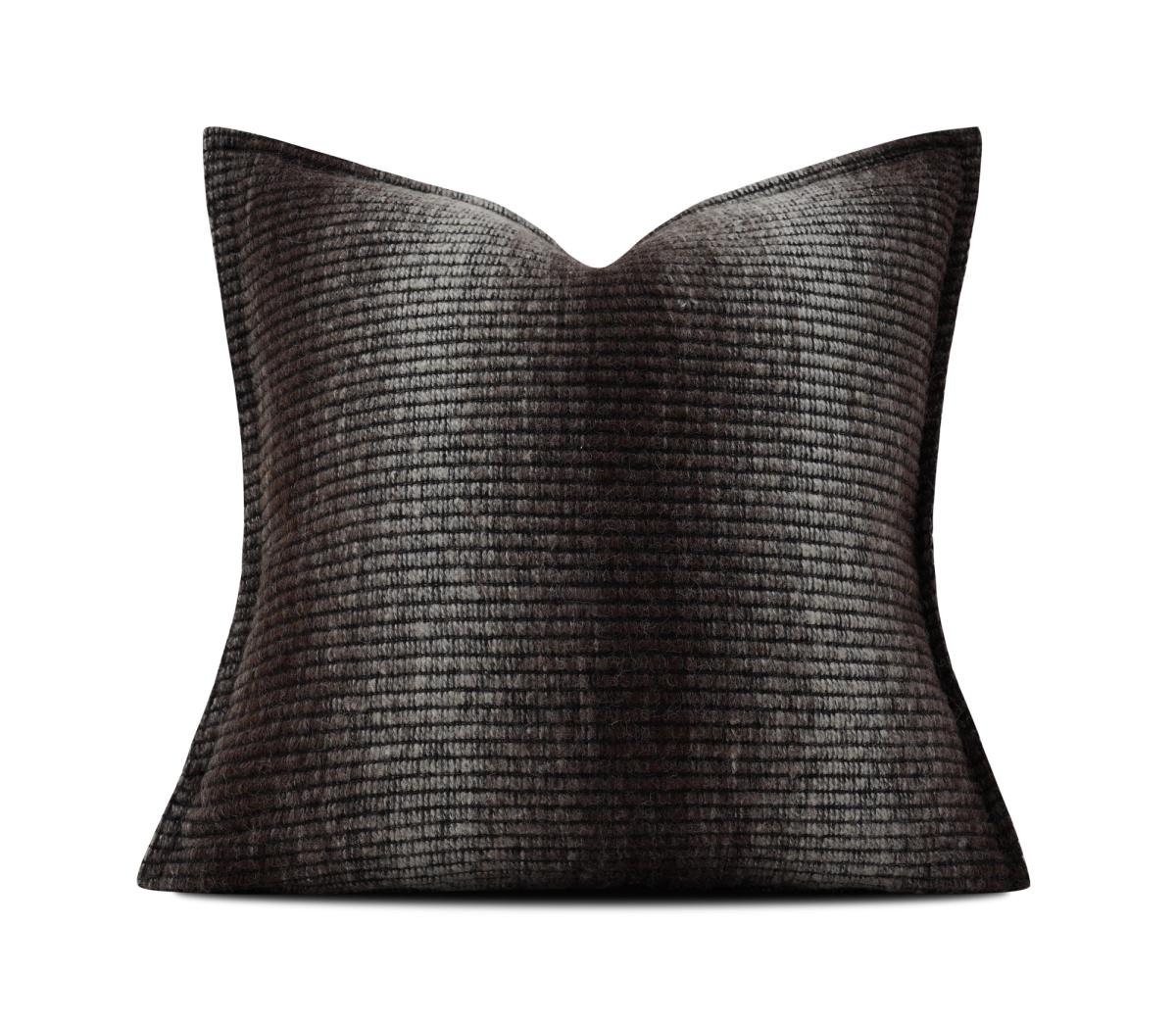 Charcoal Textured Solid Cushion Cover