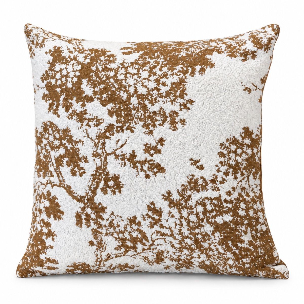 Ivory & Caramel Botanical Cushion
