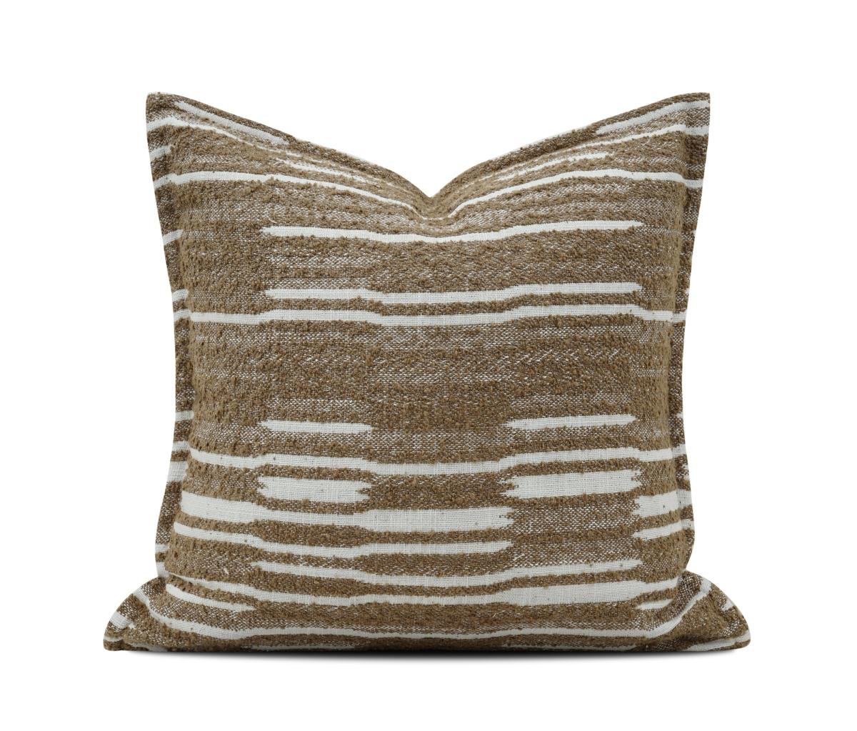 Tan & Brown Chevron Cushion Cover